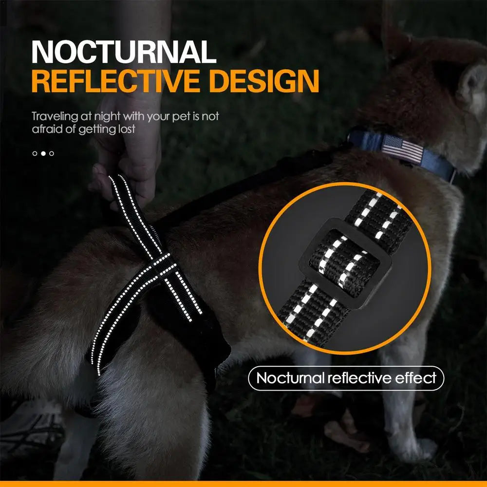 Dog Sling For Back Legs Comfortable Hip Support Harness With Reflective Strips Sturdy Handle Vest Harnesses Dog Lift Harness For
