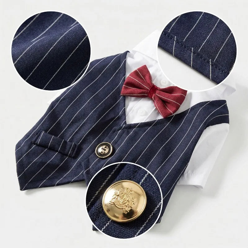 Dapper Paws Dress Shirt & Vest