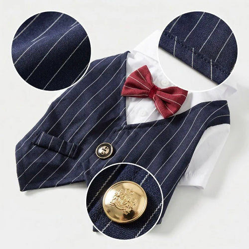 Dapper Paws Dress Shirt & Vest
