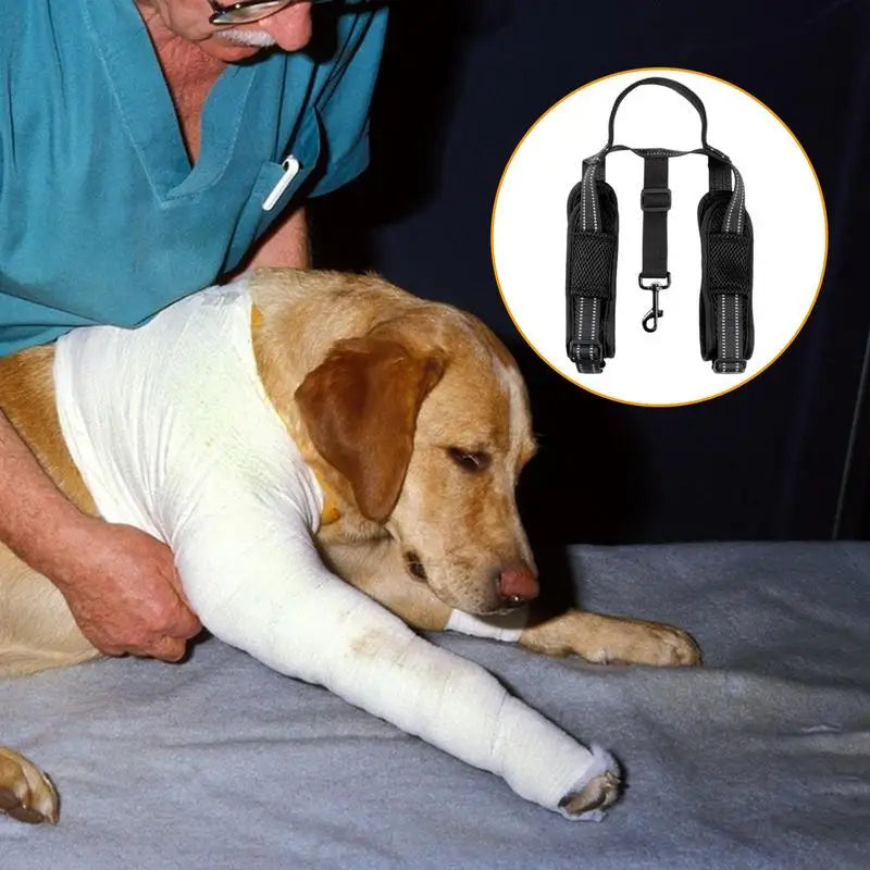 Dog Sling For Back Legs Comfortable Hip Support Harness With Reflective Strips Sturdy Handle Vest Harnesses Dog Lift Harness For
