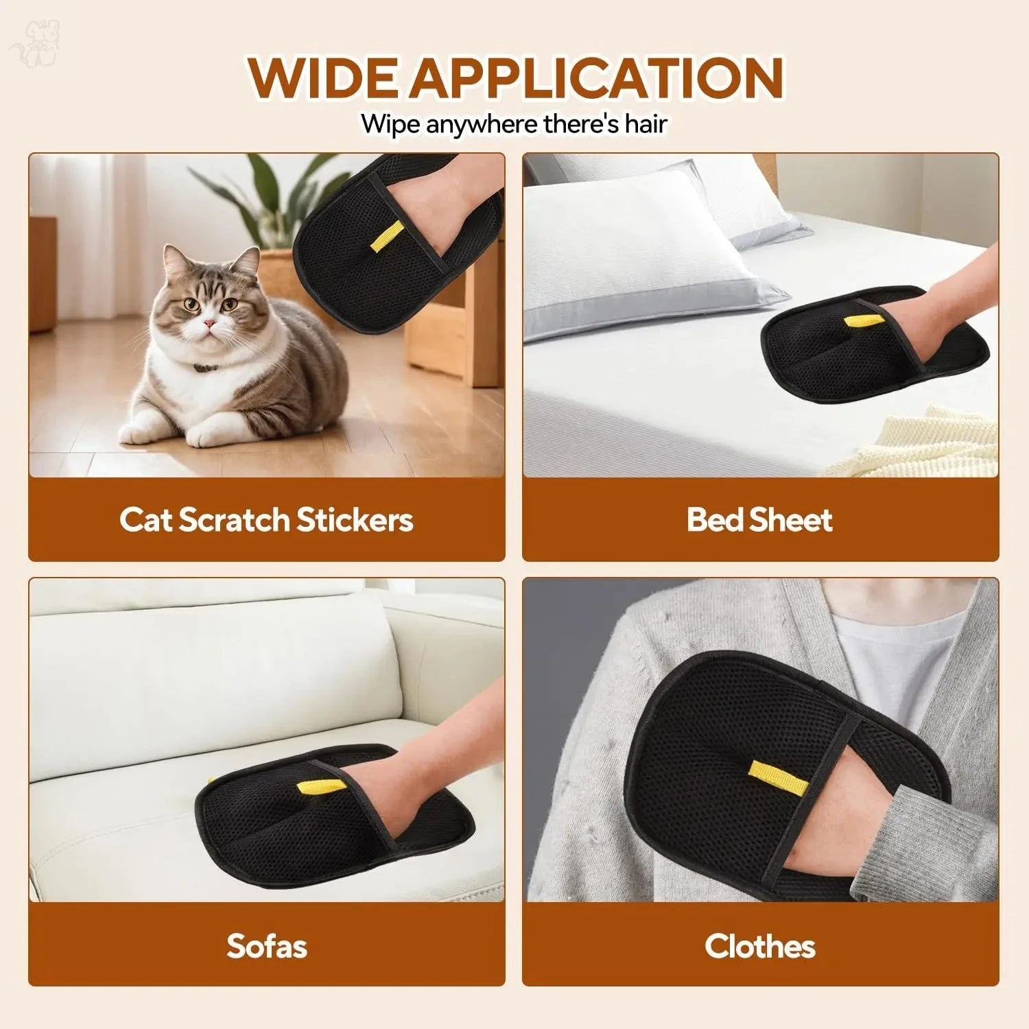 Fur-Free Grooming Gloves