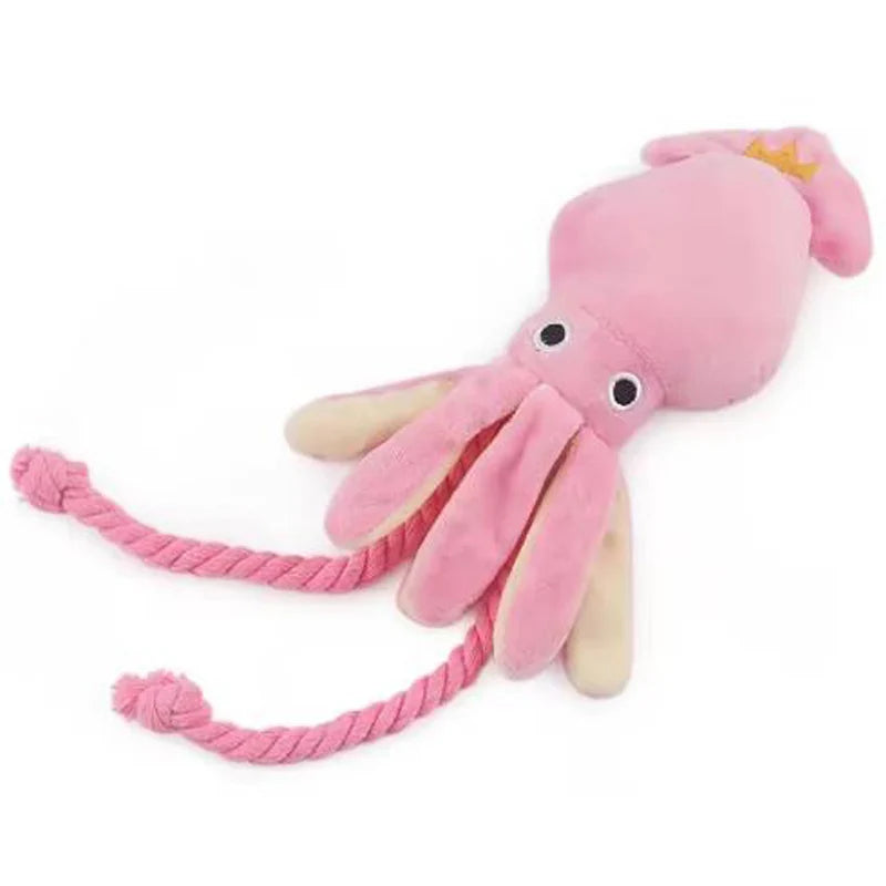 OctoPaws Squeaky Rope Toy