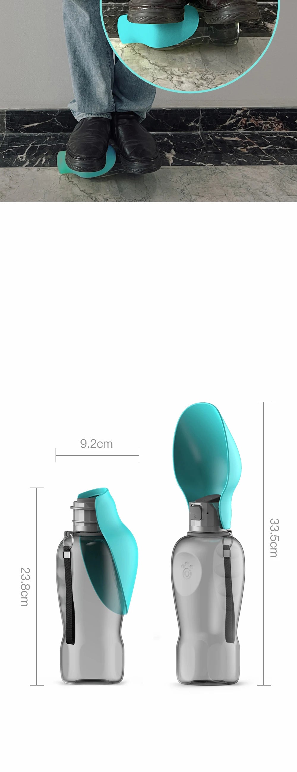 Pawdration On the Go 800ml Water Bottle