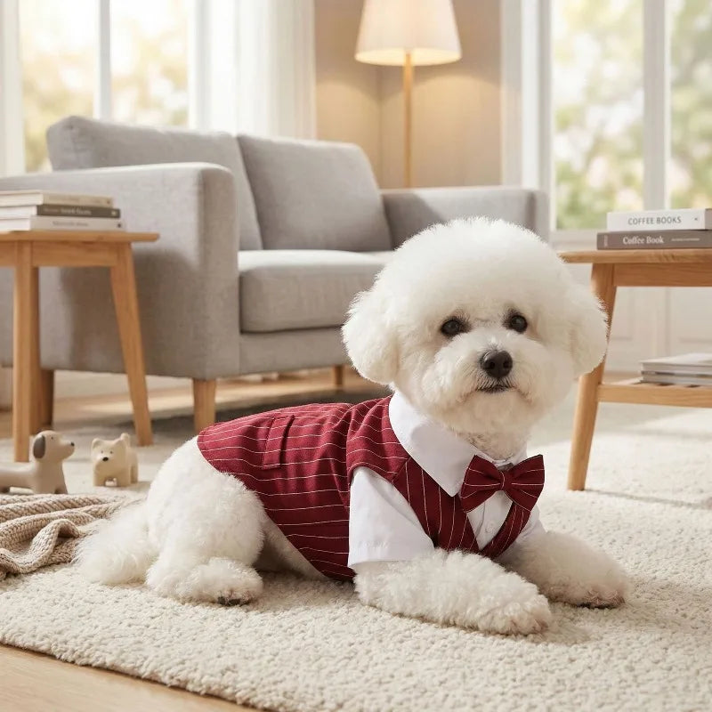 Dapper Paws Dress Shirt & Vest