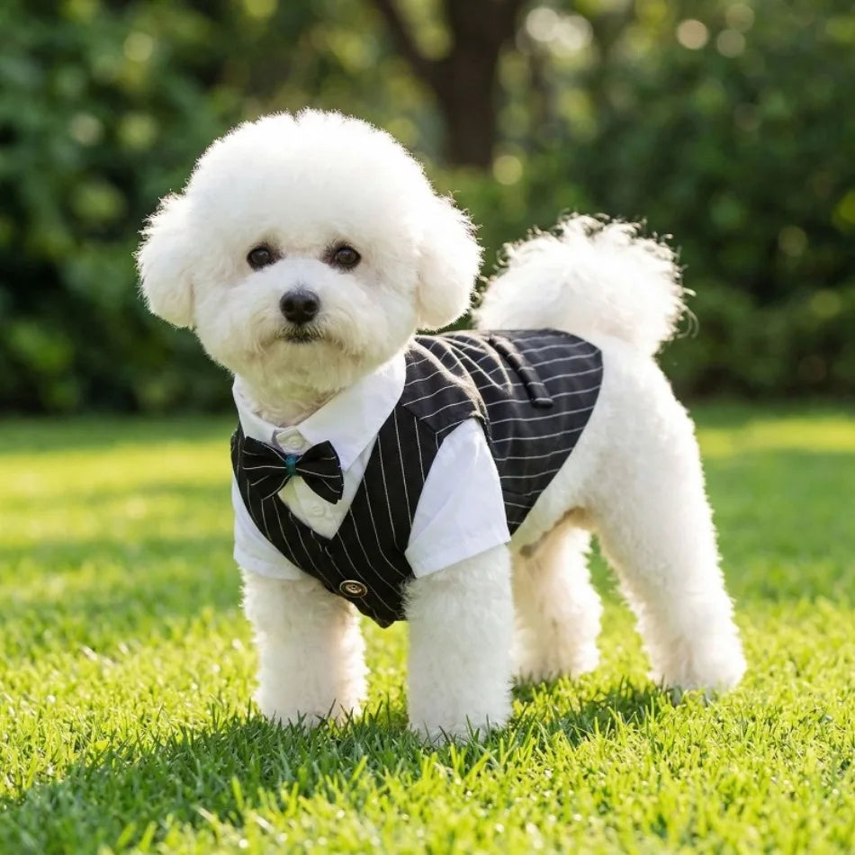 Dapper Paws Dress Shirt & Vest