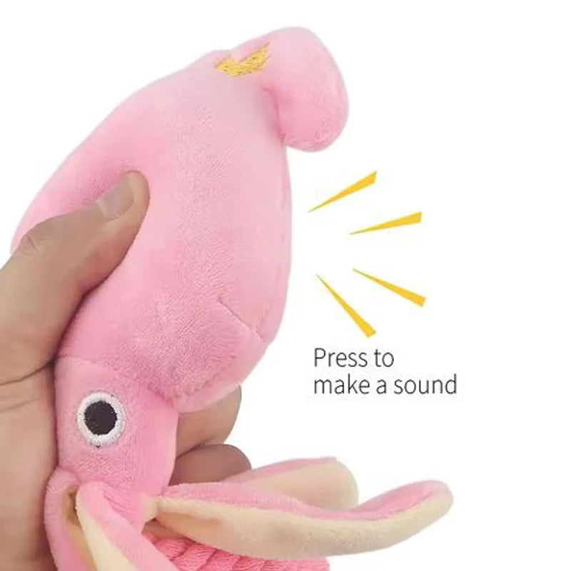 OctoPaws Squeaky Rope Toy