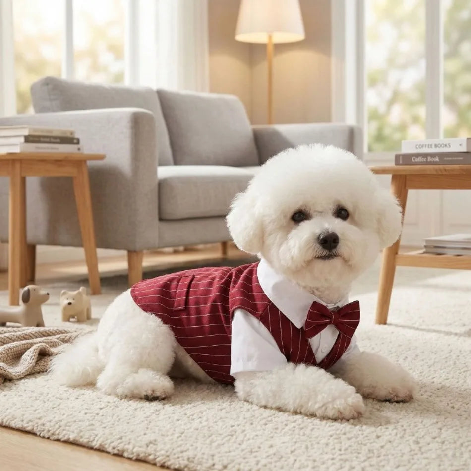 Dapper Paws Dress Shirt & Vest