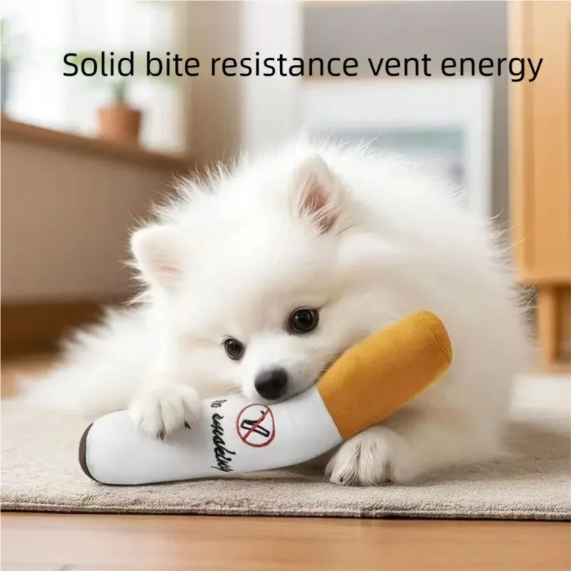 Novelty Squeaky Plush Dog Toy for Chewing & Interactive Play