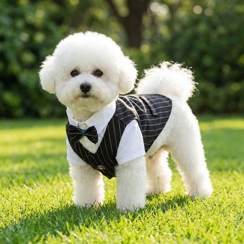 Dapper Paws Dress Shirt & Vest