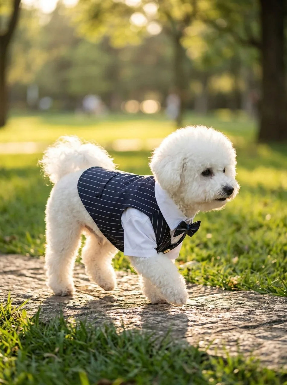 Dapper Paws Dress Shirt & Vest